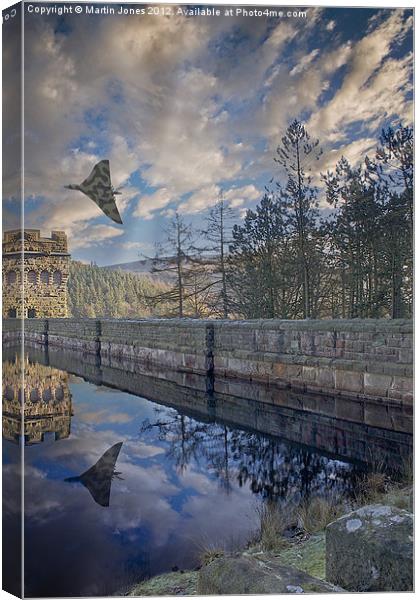 Vulcan over Howden Canvas Print by K7 Photography