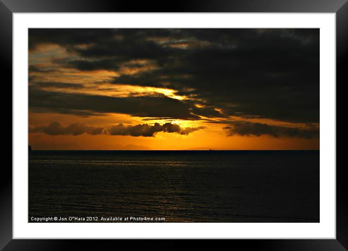 Sunrise from the Braighe, Isle of Lewis Framed Mounted Print by Jon O'Hara