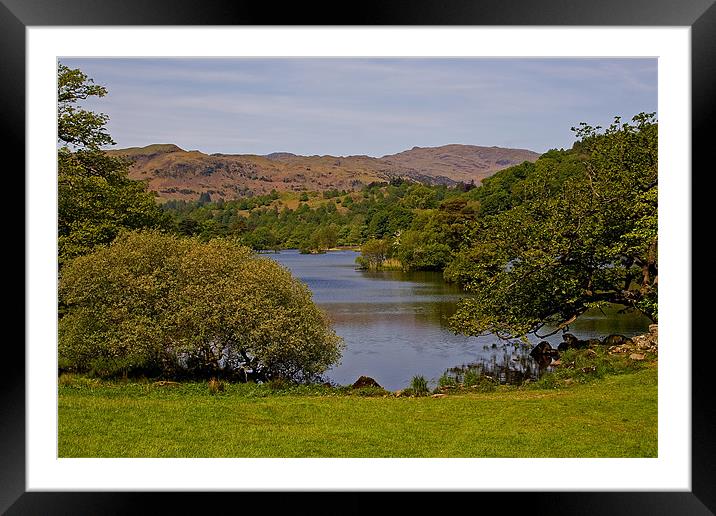 Rydal Water Framed Mounted Print by Roger Green