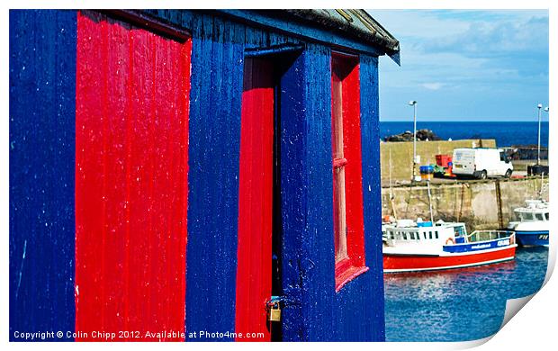 Harbour shed Print by Colin Chipp