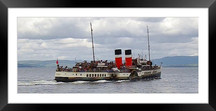 The Waverley Paddle Steamer Framed Mounted Print by Dawn Gillies