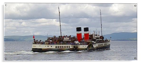 The Waverley Paddle Steamer Acrylic by Dawn Gillies