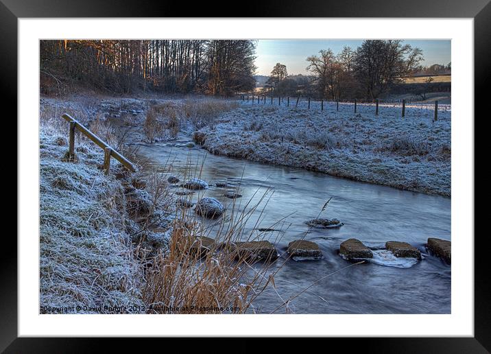 Stepping Stones Framed Mounted Print by David Pringle