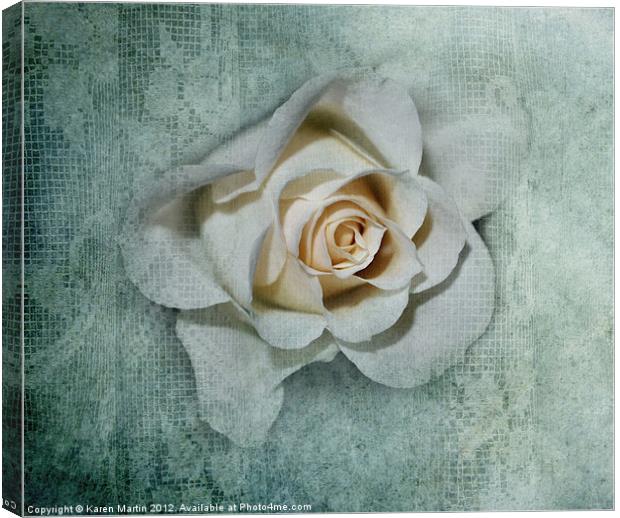 Lacy Rose Canvas Print by Karen Martin