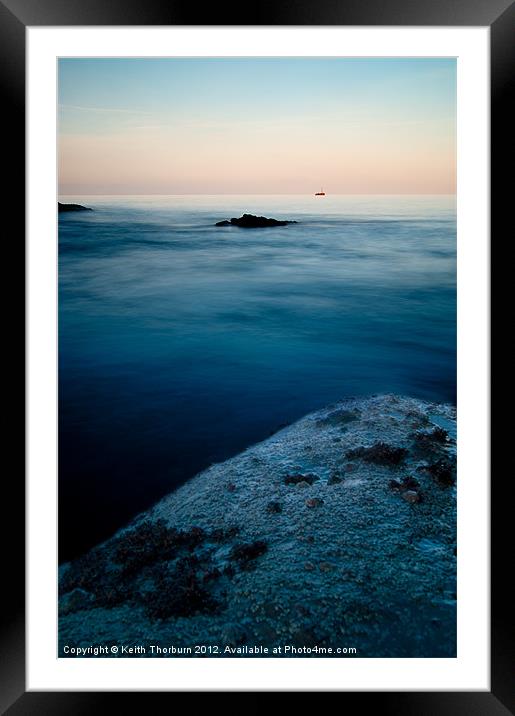 Dunbar Harbour Sea Colours Framed Mounted Print by Keith Thorburn EFIAP/b