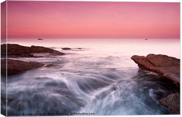 Dunbar Sunset Canvas Print by Keith Thorburn EFIAP/b