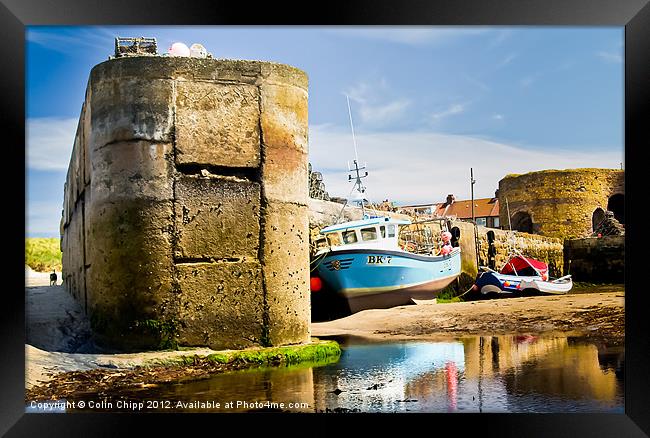 Low tide at Beadnall Framed Print by Colin Chipp