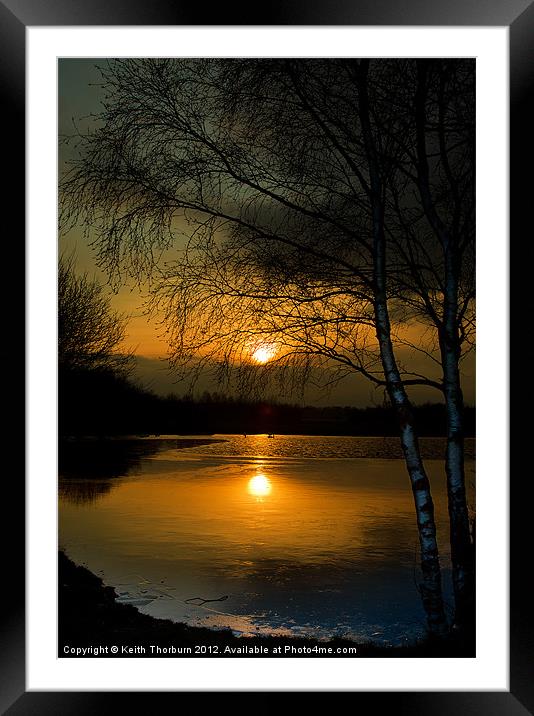 Lagoons Sunset Framed Mounted Print by Keith Thorburn EFIAP/b