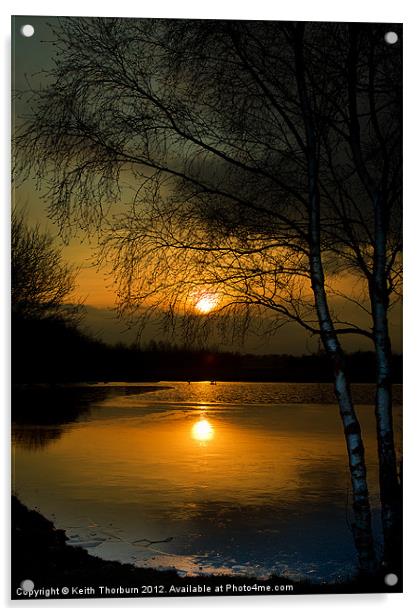 Lagoons Sunset Acrylic by Keith Thorburn EFIAP/b