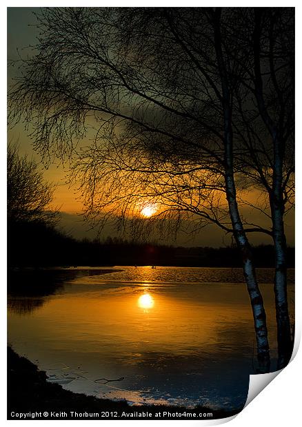 Lagoons Sunset Print by Keith Thorburn EFIAP/b