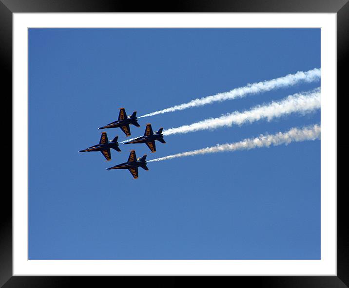 Blue Angels Framed Mounted Print by Larry Stolle