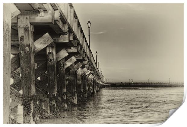 Amble Pier Print by Northeast Images