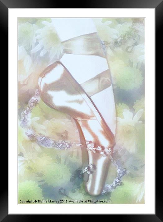 Ballet Magic Framed Mounted Print by Elaine Manley