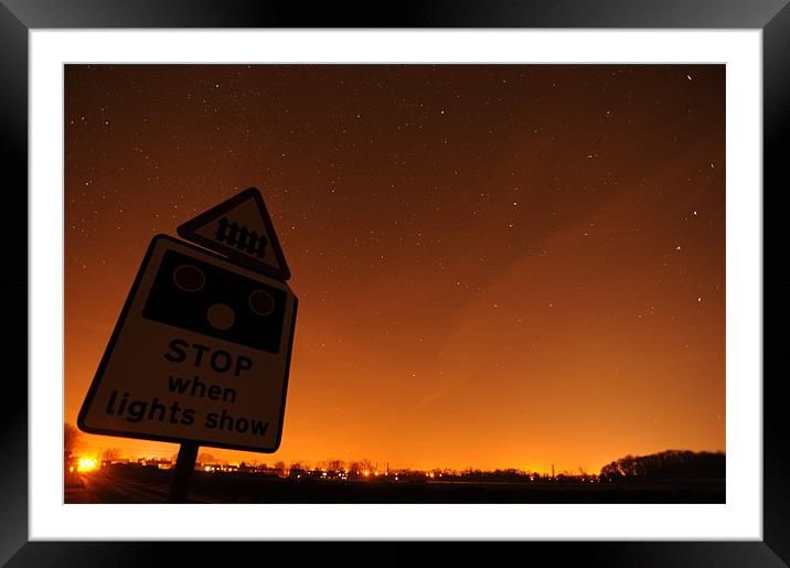 Stop for the lights show. Framed Mounted Print by Tytn Hays