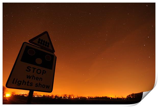 Stop for the lights show. Print by Tytn Hays