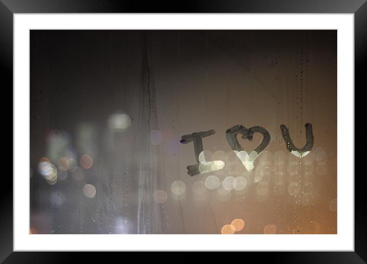 I LOVE YOU Framed Mounted Print by Gsus Lopez