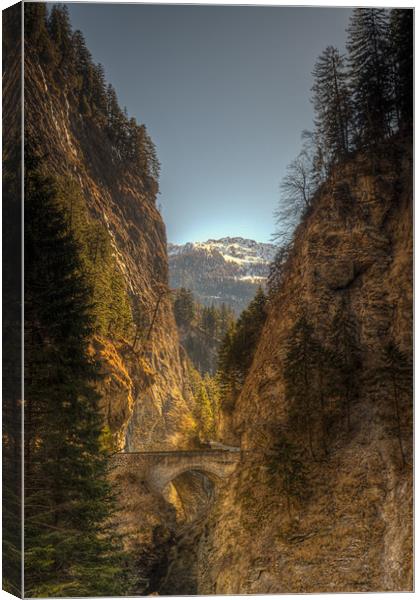 Mountain Pass Canvas Print by Canvas Landscape Peter O'Connor