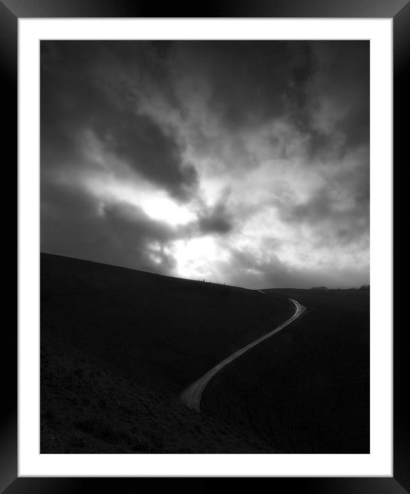 Dragon Hill, Uffington, Oxfordshire Framed Mounted Print by Brian Sharland