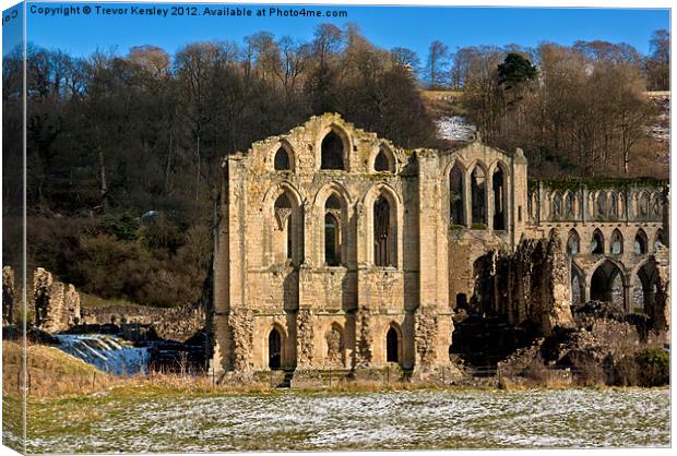 Rievaulx Abbey Canvas Print by Trevor Kersley RIP