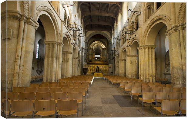 Rochester Cathedral interior HDR Canvas Print by David French