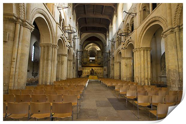 Rochester Cathedral interior HDR Print by David French