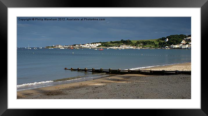 Swanage and Shadows Framed Mounted Print by Phil Wareham