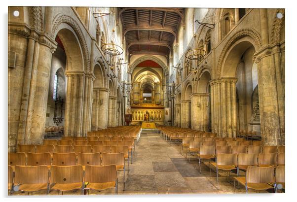 Rochester Cathedral interior HDR Acrylic by David French