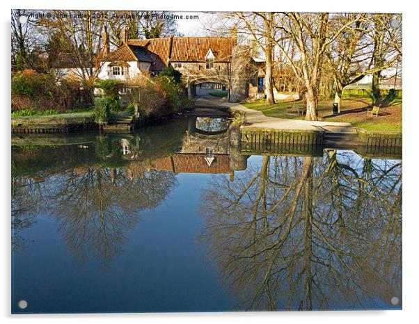 Pulls Ferry Water Gate Norwich Acrylic by john hartley