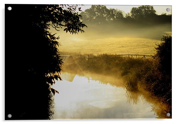 Misty Morning Acrylic by Jack Jacovou Travellingjour