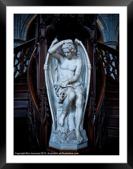 fallen angel Framed Mounted Print by Jo Beerens