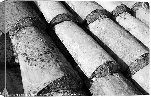 old roof tiles Canvas Print by Alfani Photography