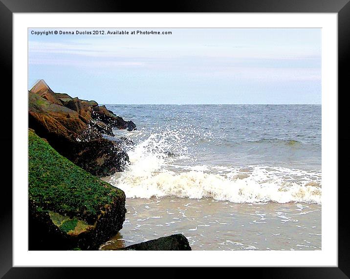 High Tide Framed Mounted Print by Donna Duclos