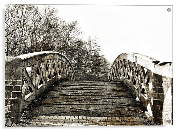 Bridge to.......? Acrylic by Wayne Baillie