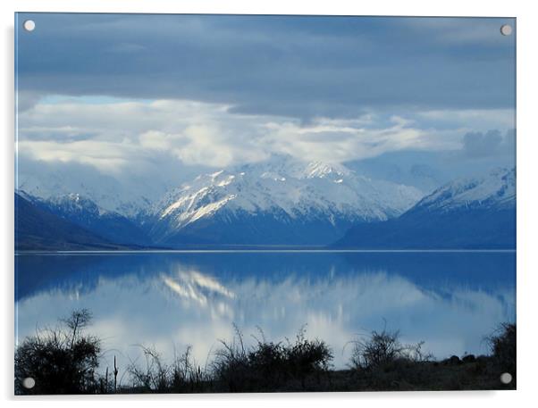 Lake Pukaki Acrylic by Viktorija Brown