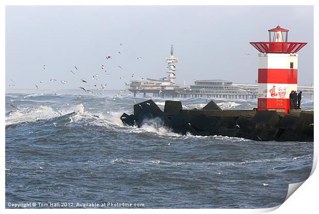 Dutch sea scen e Print by Tom Hall