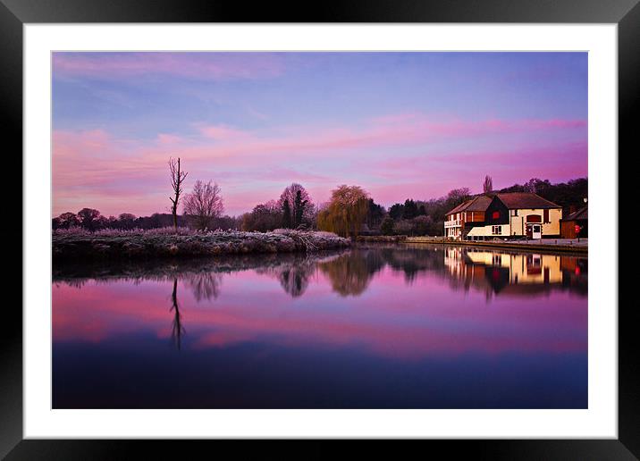 Dawn at Coltishall Common Framed Mounted Print by Paul Macro