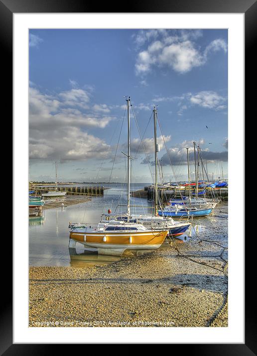 Tides Out Framed Mounted Print by David Tinsley