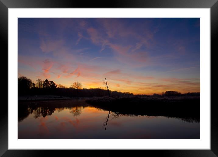Coltishall Sunrise Framed Mounted Print by Paul Macro