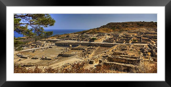Ancient Kameiros Framed Mounted Print by Tom Gomez