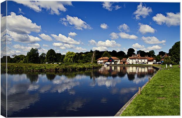 Colourful Coltishall Common Canvas Print by Paul Macro