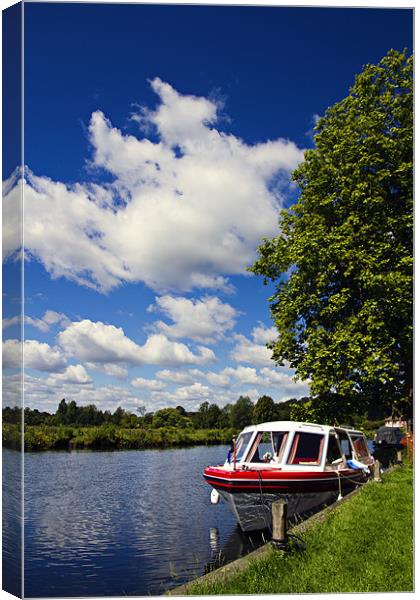 Boating on the Norfolk Broads Canvas Print by Paul Macro