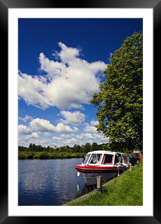 Boating on the Norfolk Broads Framed Mounted Print by Paul Macro