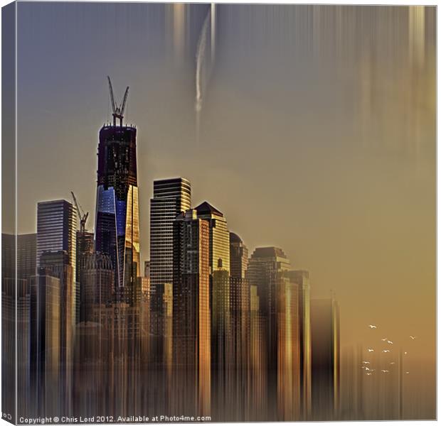 Freedom Tower Abstract Canvas Print by Chris Lord