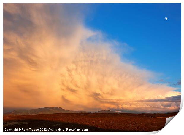 Storm over the Arenig range Print by Rory Trappe