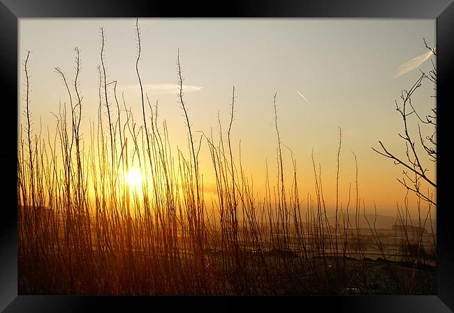 Sunrise over Alport Framed Print by Alan Matkin