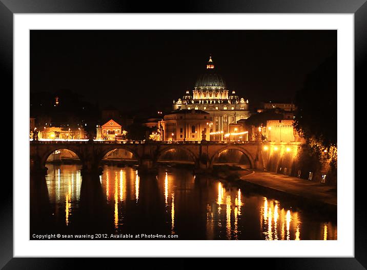 Saint Peters Basilica Framed Mounted Print by Sean Wareing
