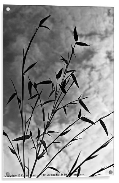 Bamboo Sky Acrylic by Karen Martin