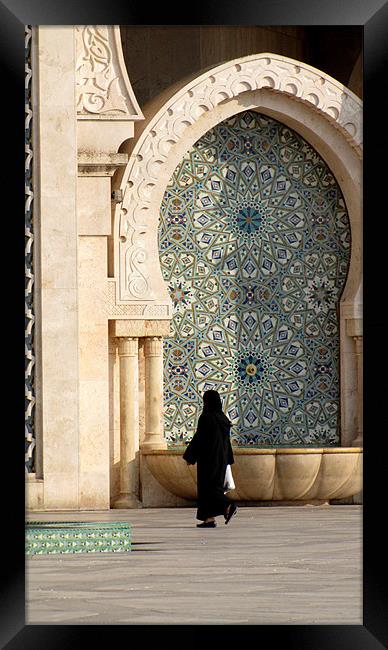A visit to the Mosque Framed Print by Sarine Arslanian
