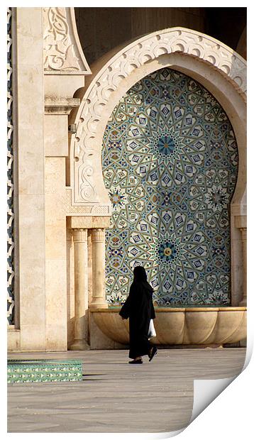 A visit to the Mosque Print by Sarine Arslanian