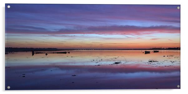 Langstone dawn 3 Acrylic by richard jones